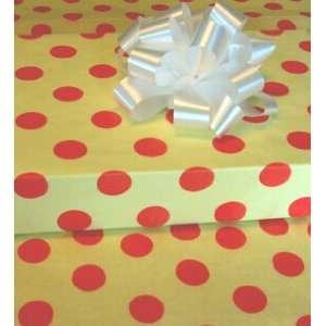  Yellow Polka Dot Gift Tissue Paper 10 Sheets: Everything 