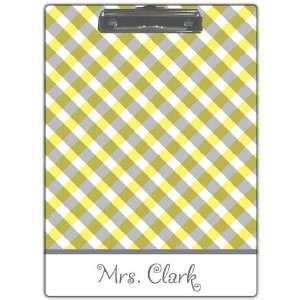    Kelly Hughes Designs   Clipboards (Yellow Gingham)