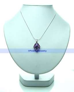 Luxury Fancy 17CT Purple Amethyst Silver Pendant CHEAP  