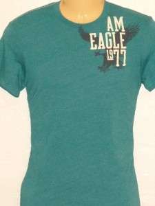 American Eagle AE Teal Graphic Mens T Shirt New NWT XXL  