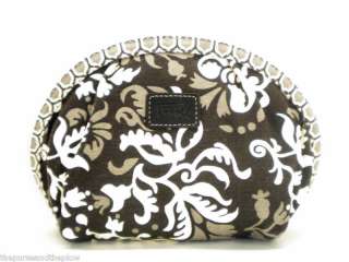 NEW FOSSIL FLORAL DOME COSMETIC BAG MAKEUP TRAVEL NWT  