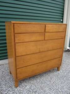   MID CENTURY MODERN CONANT BALL RUSSEL WRIGHT TALL SOLID MAPLE DRESSER