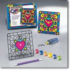  Stained Glass Clock Activity Kit: Toys & Games