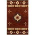 Rizzy Home SU2009 Southwest 5 Feet by 8 Feet Area Rug, Red