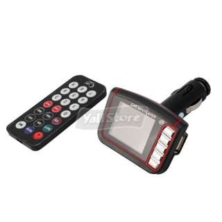 New 1.8 LCD Car MP3 MP4 Player Wireless FM Transmitter Black USA 