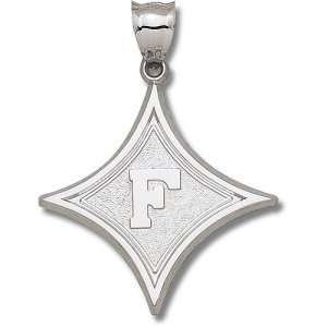  Furman University Diamond W/F Giant Pendant (Silver 