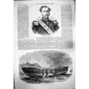   : 1861 KING PORTUGAL SCARBOROUGH LIFE BOAT STORM SEA: Home & Kitchen