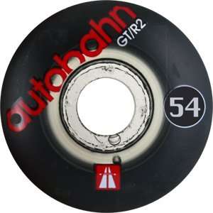  Autobahn GTR 2 54mm Black/Clear Skateboard Wheels (Set of 