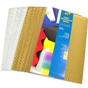  Folia Color Corrugated Paper   Corrugated Paper, Pkg of 10 