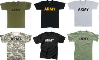 Military ARMY Printed Physical Training Shirt  