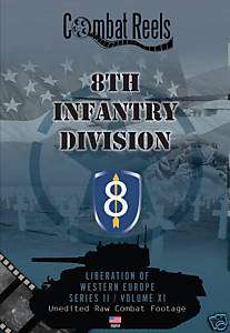 8th Infantry Division WWII Combat DVD Western Europe  