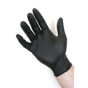 Black Lighting Disposable Nitrile Gloves   Size Large, Case of 1000 