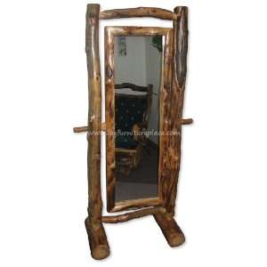  Beartooth Aspen Log Cheval Mirror