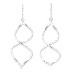  Sterling Silver Dangle Earrings, Helix Jewelry