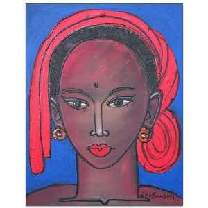 Balinese Girl~Bali Acrylic Paintings On Canvas~New Art:  