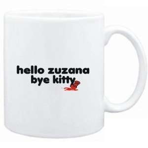 Mug White  Hello Zuzana bye kitty  Female Names  Sports 