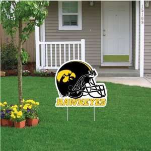 University of Iowa Football Helmet Yard Sign   24W x 24 H, W/Spider 
