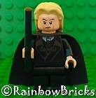 1x lucius malfoy lego harry potter minifig with wand new location 