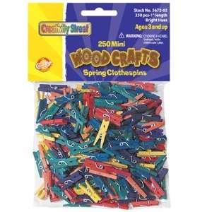   Chenille Kraft CK 367201 Mini Spring Clothespins Natural Toys & Games