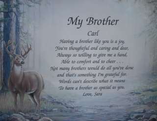 MY BROTHER PERSONALIZED POEM BIRTHDAY OR CHRISTMAS GIFT  