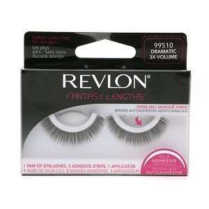  Revlon Fantasy Lengths Self Adhesive Lashes, Dramatic 3x 
