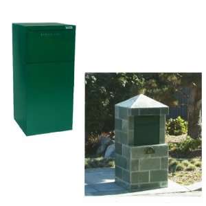  High Security Locking Mailbox with Rear Access   Green 