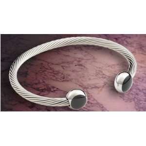  Qray Bracelet   Deluxe Noir Silver Bracelet (Q4314 