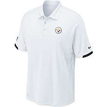 Nike Pittsburgh Steelers Sideline Practice Dri FIT Polo – White 