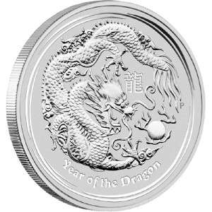 2012 Australia 10 oz Silver Dragon Lunar Coin Ready to Ship  