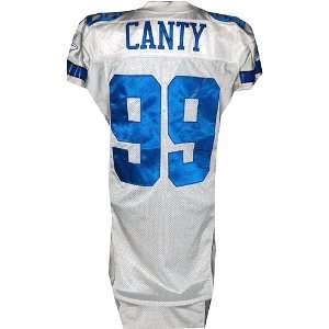 Chris Canty #99 2006 Cowboys Game Used White Jersey (Size 48 Prova 