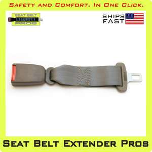 10 Universal Seat Belt Extender   7/8 buckle   grey 610256862668 