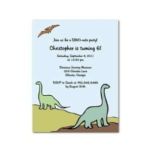  Birthday Party Invitations   Brontosaurus Bash By Studio 