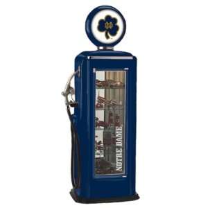 Notre Dame Fighting Irish Gas Pump Display Case Sports 