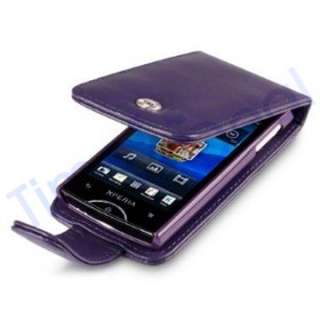 Handytasche Flip Style Sony Ericsson Xperia Ray   lila 4250646514126 