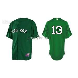  boston red sox #13 carl crawford green baseball jersey 