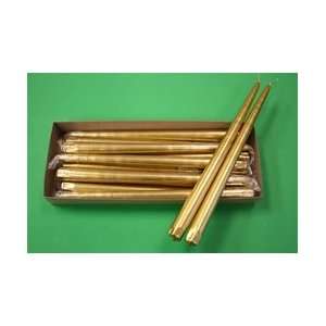  12 Taper Candle Gold (Pack of 12) Arts, Crafts & Sewing