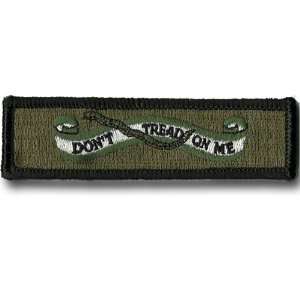  Dont Tread On Me Banner Tactical Morale Patch   Olive 
