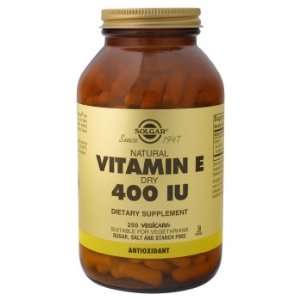 Solgar   Vitamin E Dry, 400 IU, 250 veggie caps