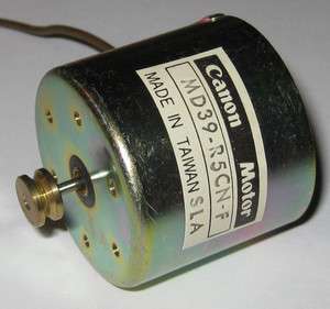 Canon DC Motor with Pulley   12 V   3800 RPM   Ultra Quiet Cassette 