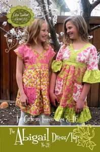 The ABIGAIL DRESS/TOP Pattern Girls Tween Size 8   16  