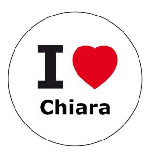 love Chiara Aufkleber   10 cm  