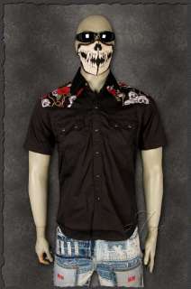   Roses ★ Cowboy Western Herren Hemd Outfit Shirt Wear M L XL XXL NEU