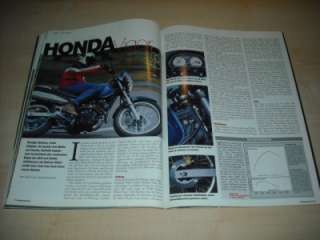 MO 10/1999 Honda Vigor 650 mit 39PS im TEST auf 3 Seiten  