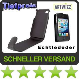 Artwizz SeeJacket Leather Flip Ledertasche für iPhone 4 / 4S 
