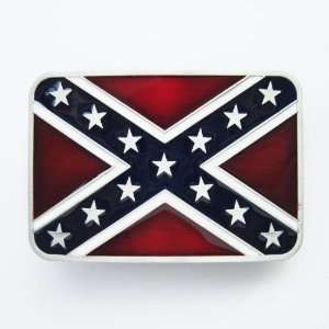  Rebel Confederate Flag Belt Buckle 