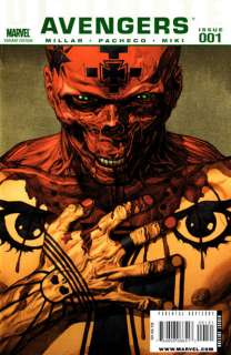 Ultimate Avengers #1 Leinil Yu Red Skull Variant/2009 Marvel Comics 