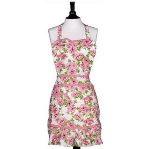 Jessie Steele Aprons Pink Spring Botanical Marilyn Convertible Apron 