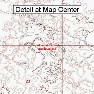   Map   Snowshoe Butte, Idaho (Folded/Waterproof)