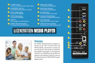 FANTEC 3DFHDL Media Player 3D Full HD, HDMI1.4, USB3.0, Gbit, 3,5 