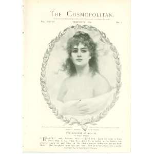  1899 Mystery of Beauty Beautiful Women in Art illustrated 